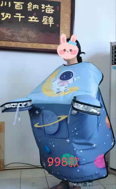 新卡通挡风被白底实物图