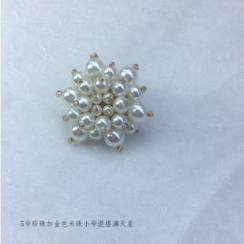 Oval-shaped pearl, pure pearl, three-mile starry sky hair clip, diy earrings, shoes, hats, clothing, repair accessories and accessories Application Scenario