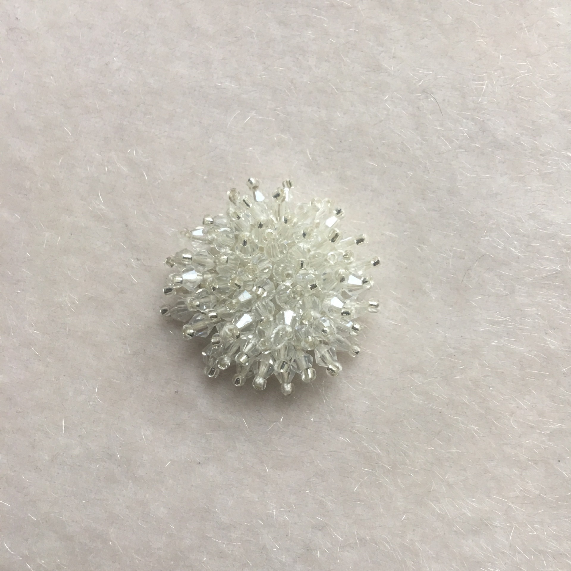 New hand-stitched crystal-patterned flower hairpin accessories for shoes, clothing and accessories Application Scenario