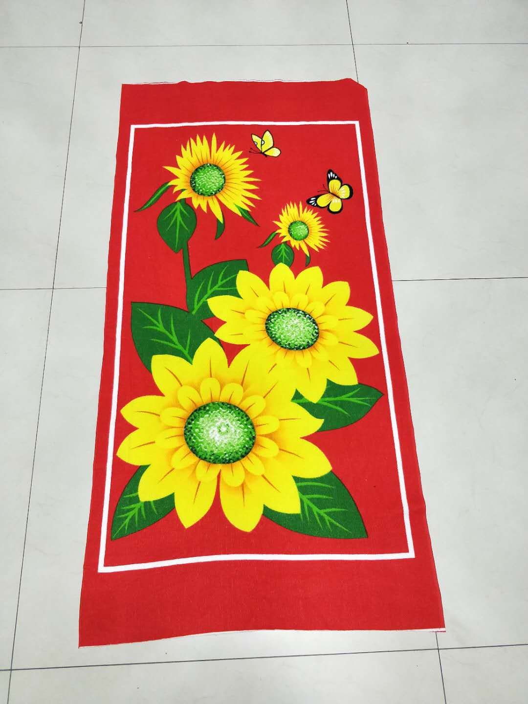 Beach towel with ultra-fine fiber printed pattern, 70*140cm by the seaside, customizable customer pattern 230gsm reactive printed bath towel detail image 10