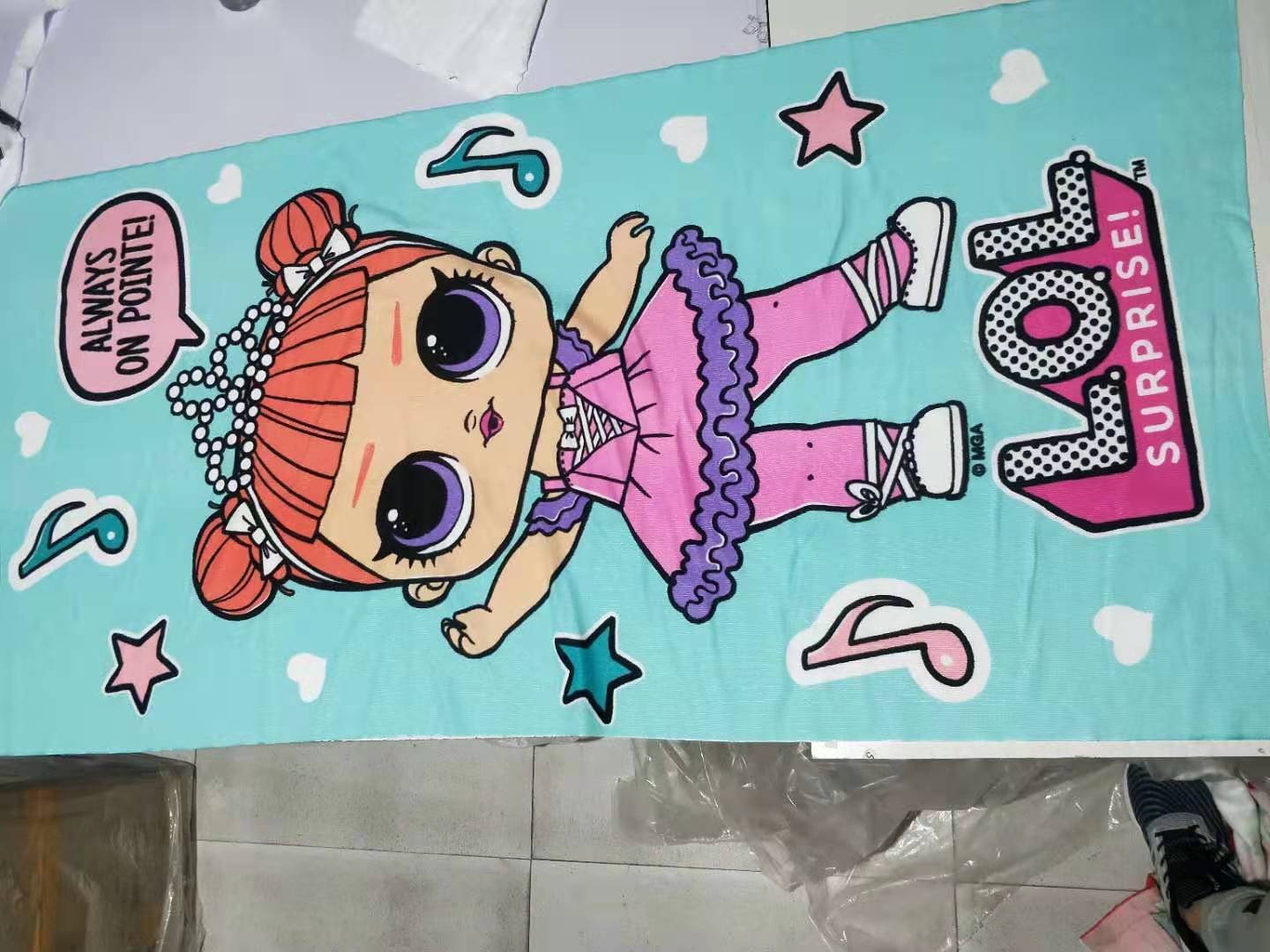 Beach towel with ultra-fine fiber printed pattern, 70*140cm by the seaside, customizable customer pattern 230gsm reactive printed bath towel detail image 6