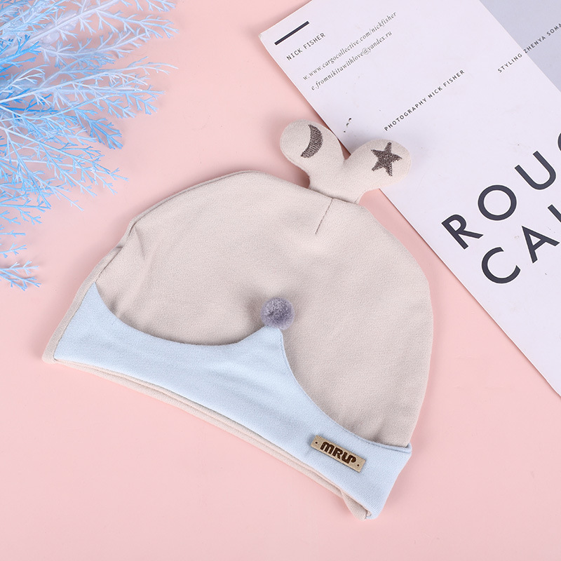 Baby pure cotton single-layer cap detail image 3