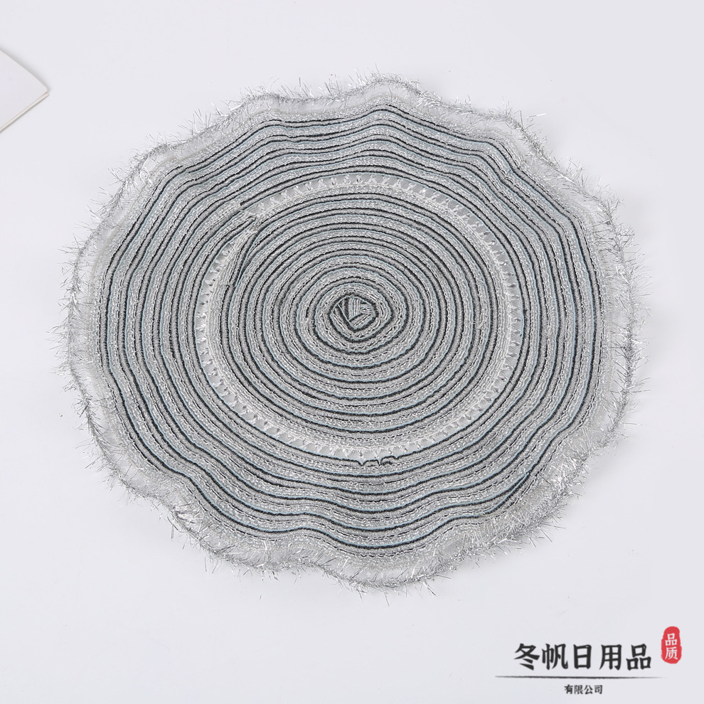 Japanese-style ramie table heat insulation mat, household anti-slip heat insulation mat, hot pot mat, plate, bowl and dish mat, cup mat, Western placemat detail image 7