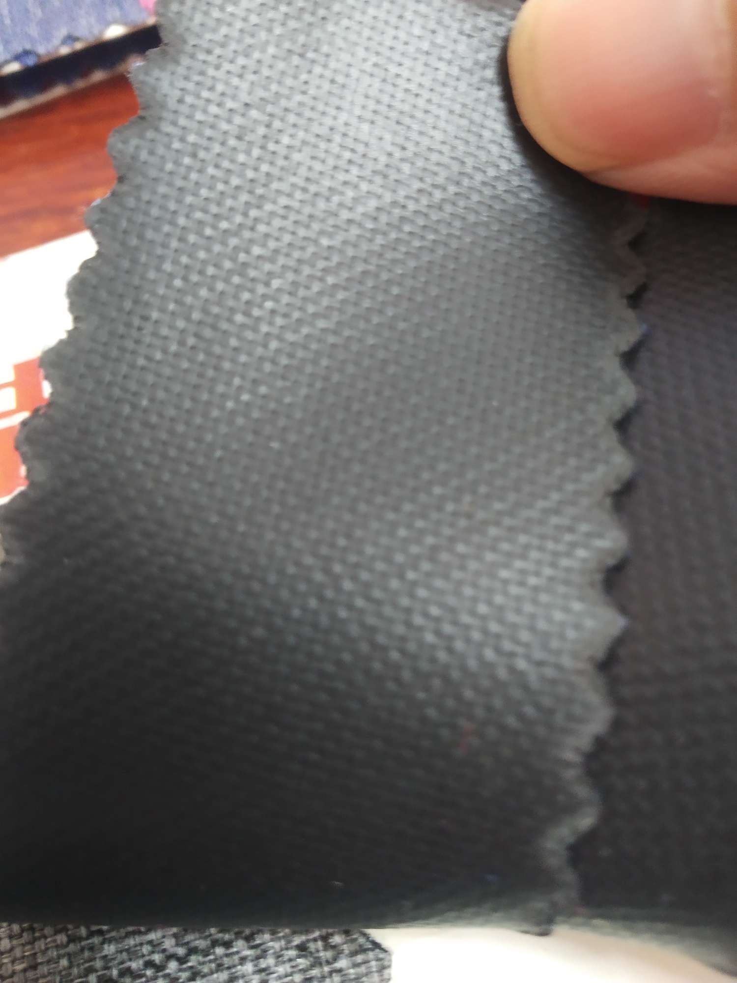 TY-- 031 600D" Matte Cloth A version pvc Glossy Texture 8# Navy Blue details Picture