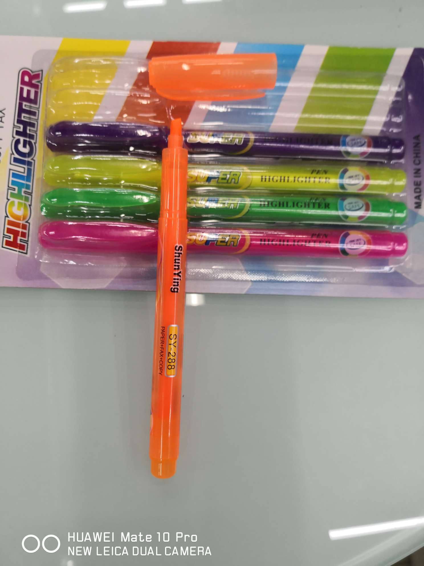 Yiwu Boyang Pen and Ink Products Store SY - 288-6 color transparent pen barrel suction card packaging Item Picture