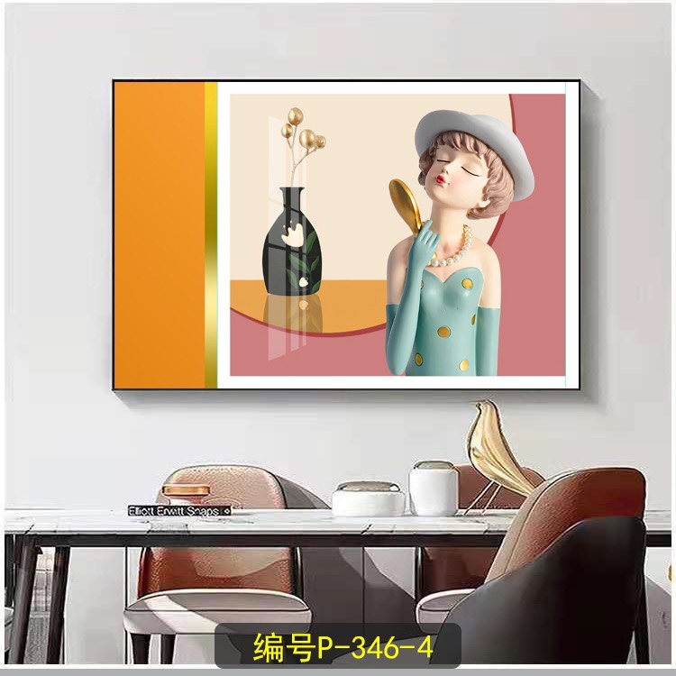Bubble lady decorative painting four