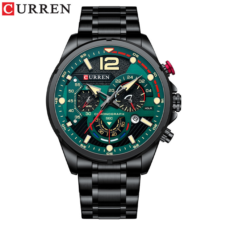 CURREN/ Carien 8395 Men's sports Watch, men's steel band business and foreign trade sports watch in stock