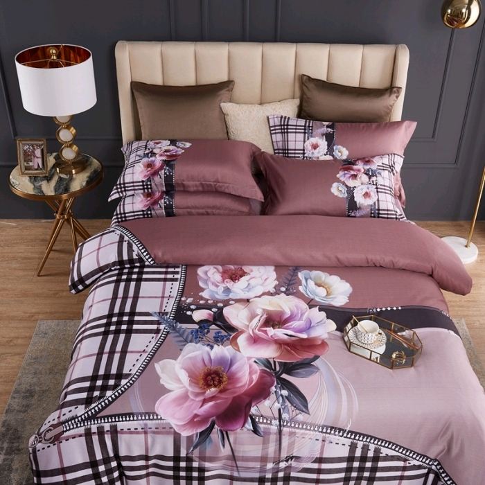 New 60S Fashion flower imported digital printing cotton four-piece set New 60S Fashion flower imported digital printing cotton four-piece set New 60S fashion flower imported digital printing cotton four-piece set