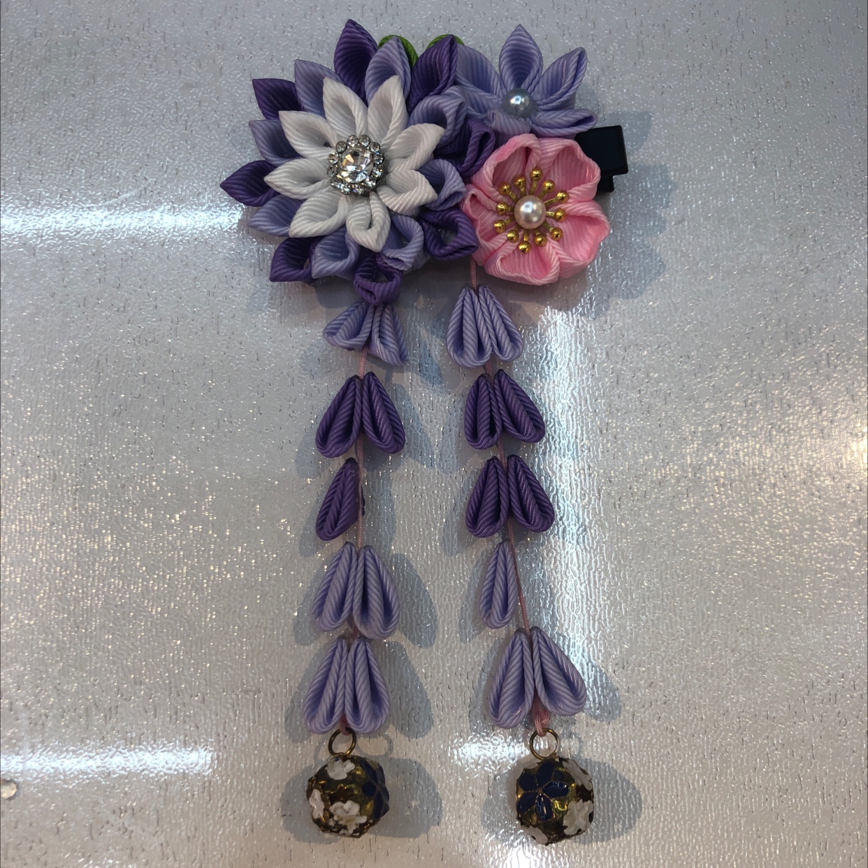 Three Flower Flower Ancient Style Headdress And Style Accessories Han Dress Cheongsam Accessories Children's Hair Accessories details Picture