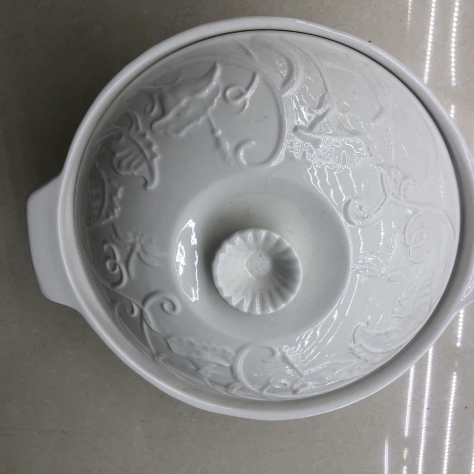 日式白色砂锅煲炖家用明火煤气灶款燃气陶瓷大容量炖汤煲汤锅