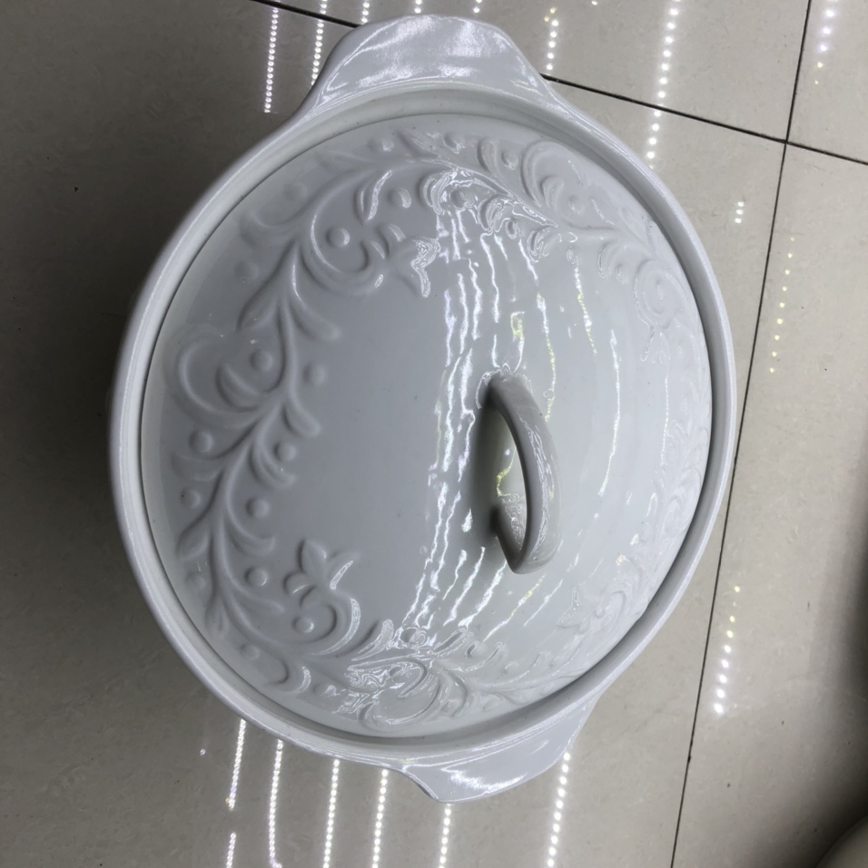 家用带盖汤碗大号陶瓷骨瓷大码带盖品锅汤锅加厚汤盆宫廷煲845号