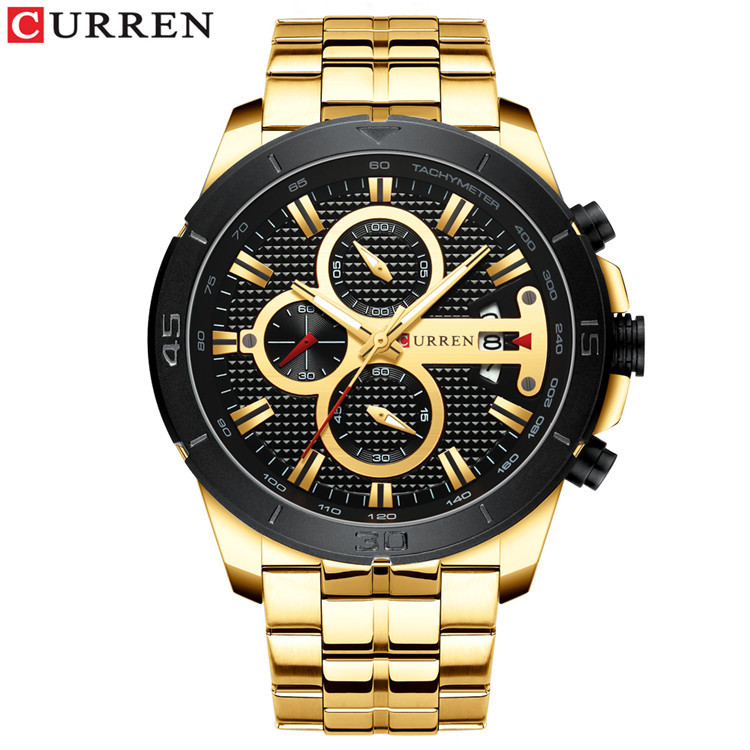 CURREN 8337 men's quartz watch wristwatch with waterproof Japanese imported movement is selling well details Picture