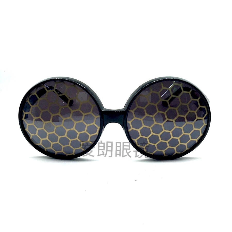 万圣节眼镜/蜂窝眼镜/派对搞怪眼镜白底实物图