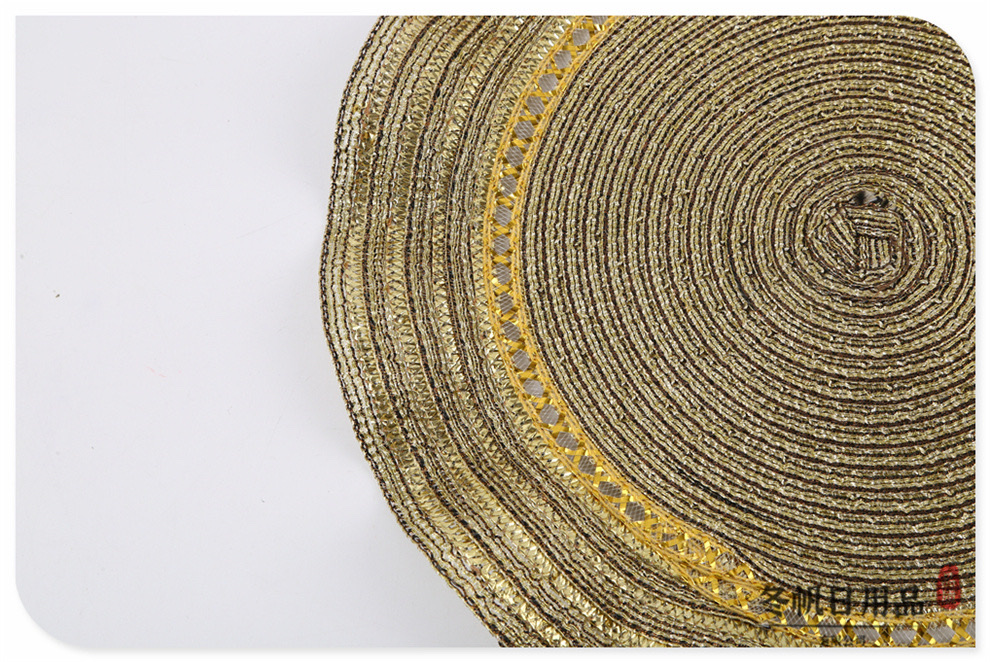 Japanese-style ramie table heat insulation mat, household anti-slip heat insulation mat, hot pot mat, plate, bowl and dish mat, cup mat, Western placemat detail image 5