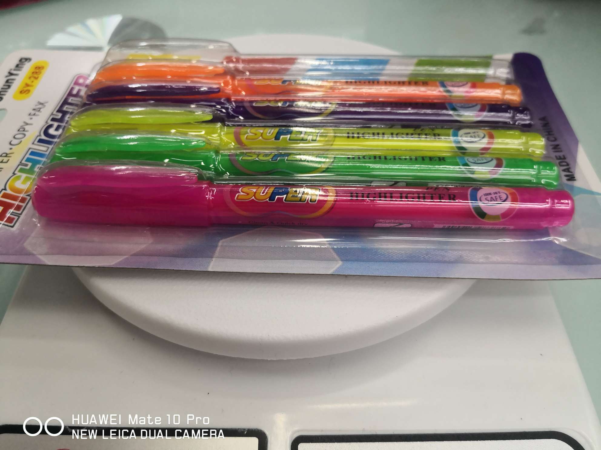 Yiwu Boyang Pen and Ink Products Store SY - 288-6 color transparent pen barrel suction card packaging details Picture