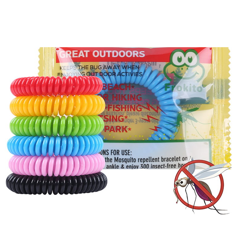 EVA塑料弹簧防蚊手环弹簧手圈儿童防蚊手环室内外随身携带DIY详情图4