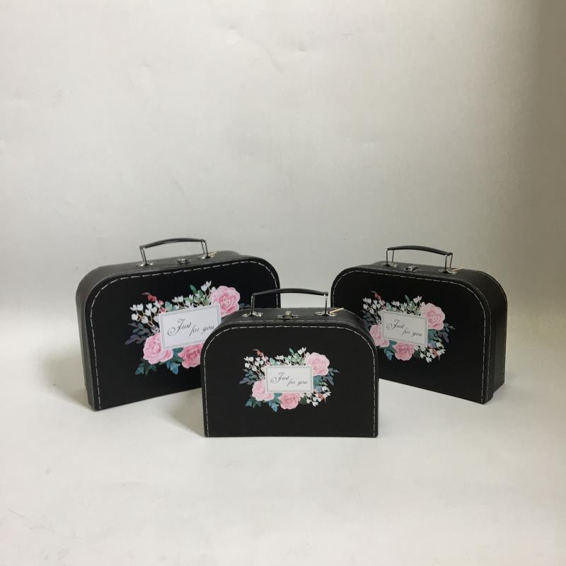 涌金礼品盒手提花比心圆形花盒抱抱桶鲜花桶花束包装材料干花伴手礼品盒花艺插花盒