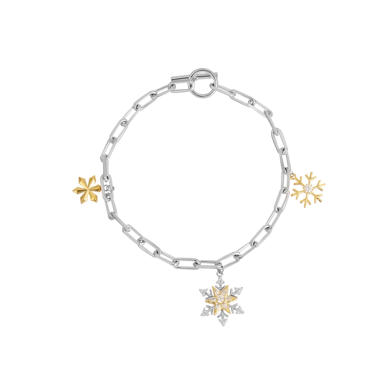 Bracelet girl summer Instagram niche design senior sense birthday gift to friends online celebrity snowflake casual bracelet 74