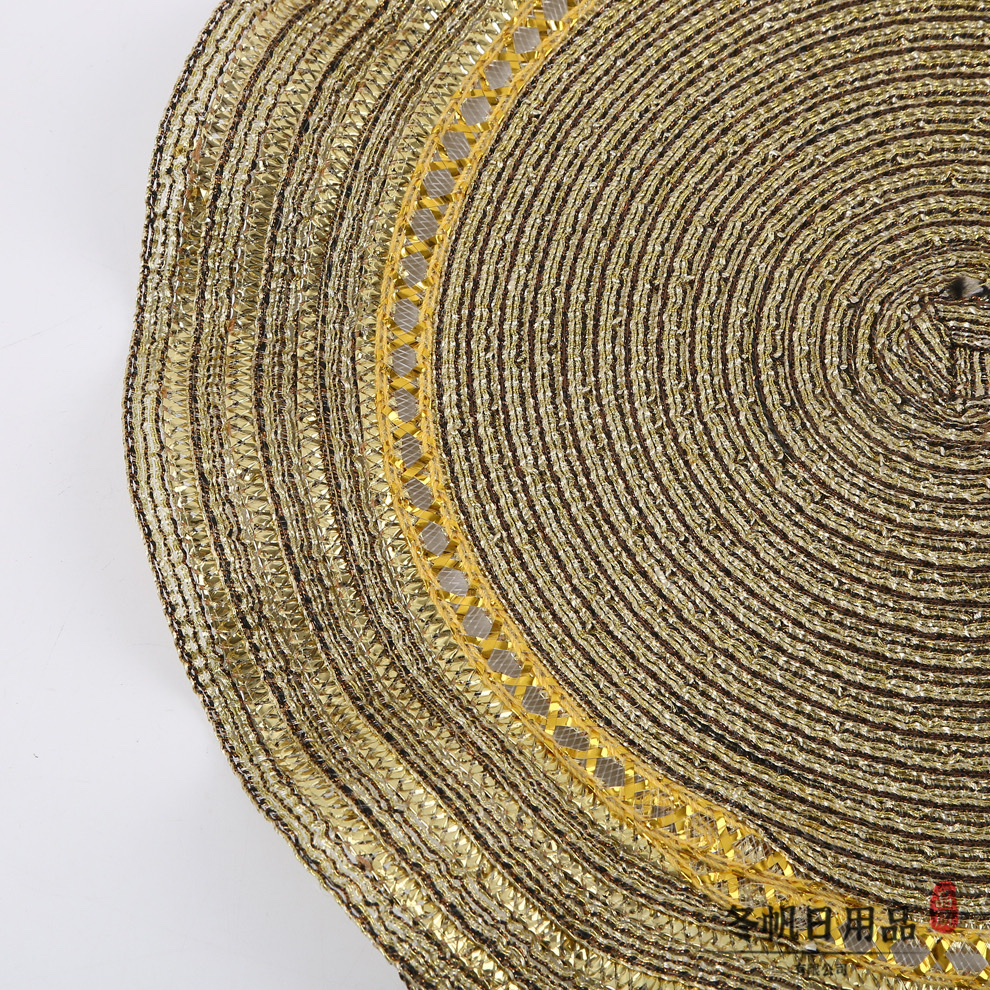 Japanese-style ramie table heat insulation mat, household anti-slip heat insulation mat, hot pot mat, plate, bowl and dish mat, cup mat, Western placemat detail image 3