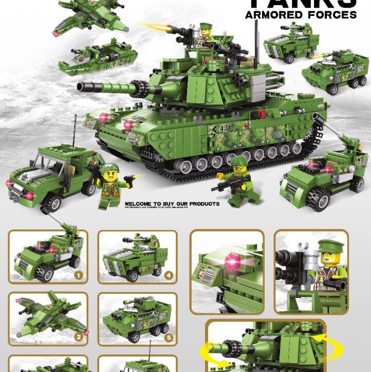 LX.A436 tank armor units, 982pcs