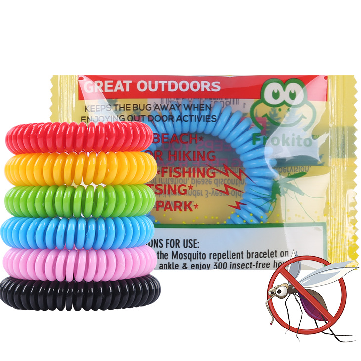 弹簧防蚊手圈   防蚊手环  现货 EVA塑料防蚊手环 批发DIY产品
