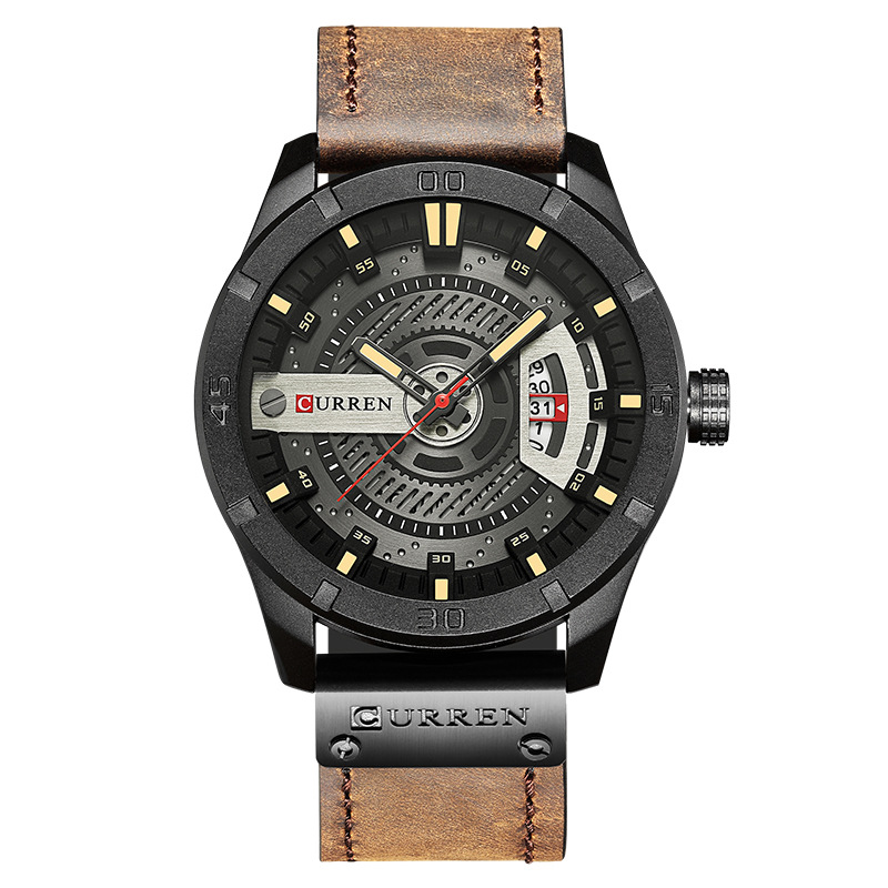 CURREN/ Karen 8301 Men's Watch Sports watch Men's watch dial Fashionable men's casual wristwatch Specification image