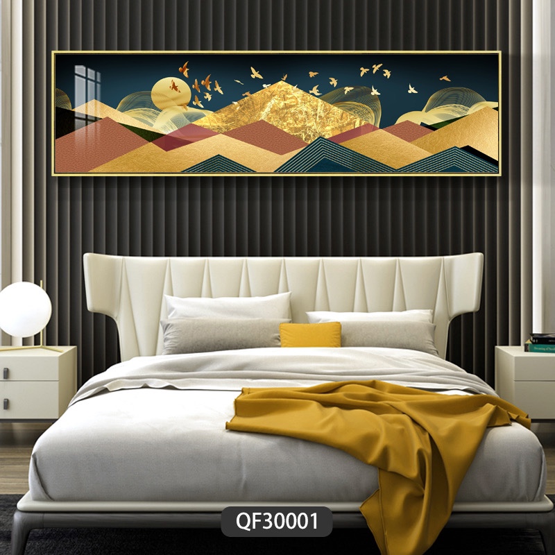 Leather headboard painting five