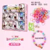 24 pieces of 12 zodiac rainbow rubber band bracelet blind box Weaver Rubber band bell Girl Handmade DIY gift Specification image
