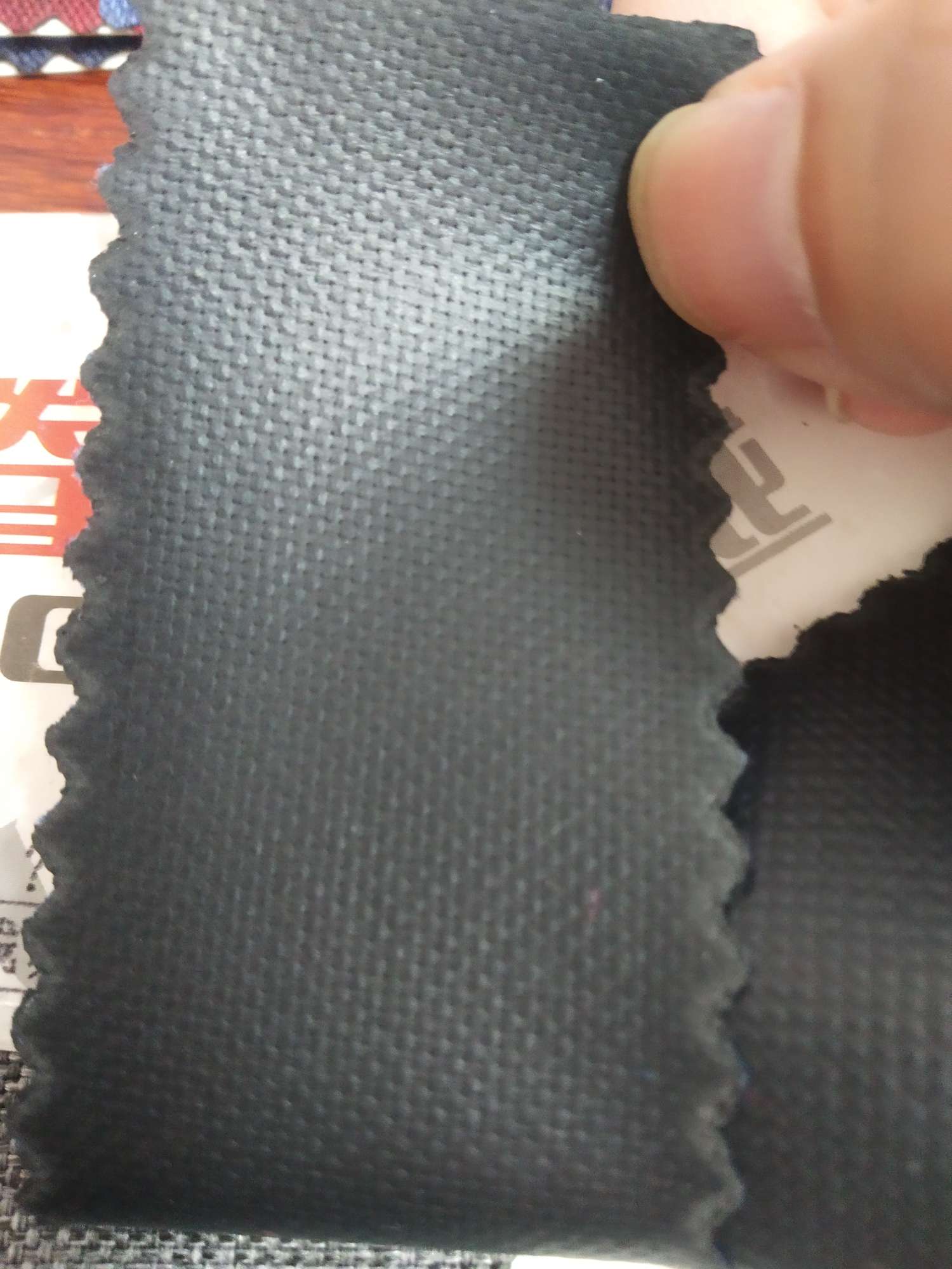 TY-- 031 600D" Matte Cloth A version pvc Glossy Texture 8# Navy Blue Specification image