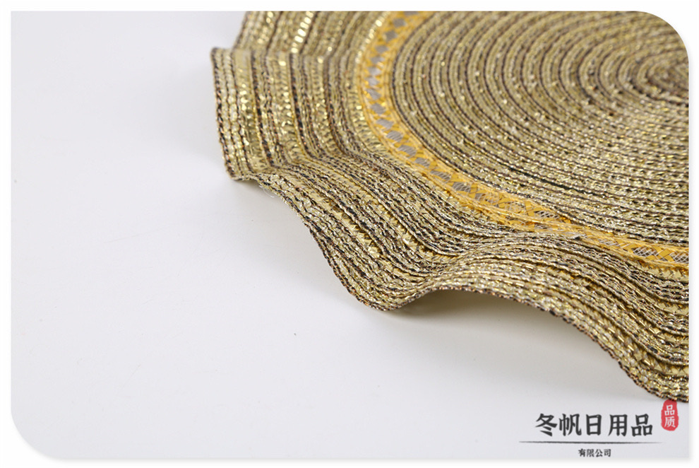 Japanese-style ramie table heat insulation mat, household anti-slip heat insulation mat, hot pot mat, plate, bowl and dish mat, cup mat, Western placemat detail image 4