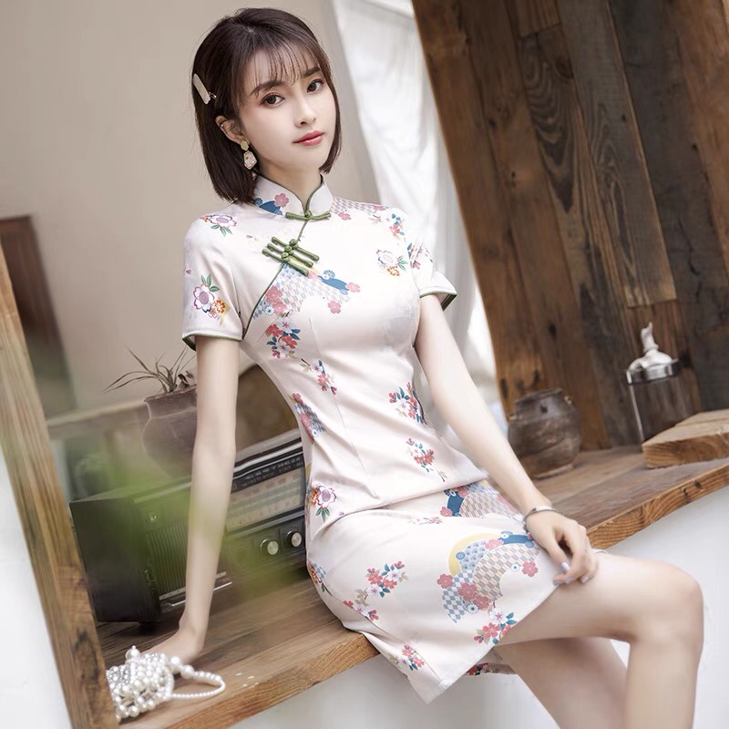 女装192021年夏季新款日常可穿民国风少女年轻款连衣裙中长款清新百搭休闲