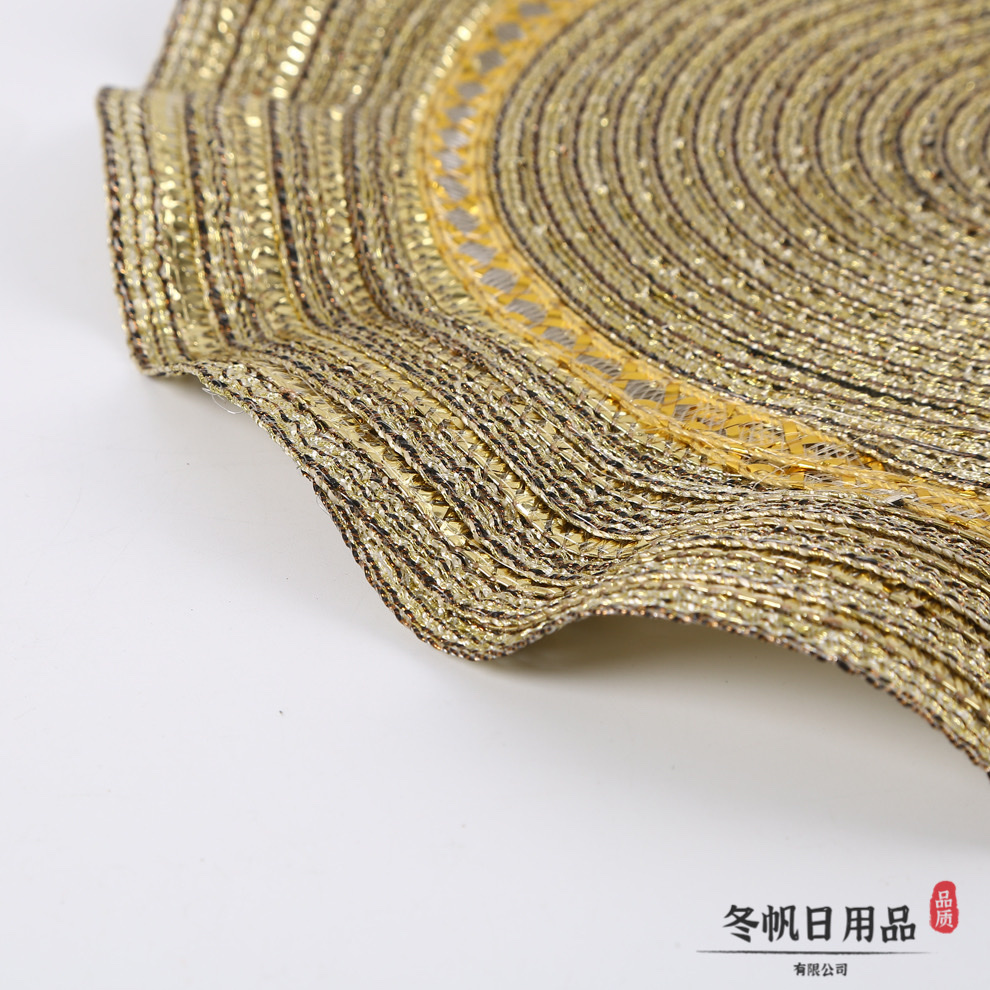 Japanese-style ramie table heat insulation mat, household anti-slip heat insulation mat, hot pot mat, plate, bowl and dish mat, cup mat, Western placemat detail image 2