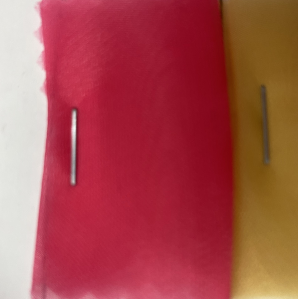 2021新品星光纱欧根纱亮丝面料星星纱大袖衫襦裙舞台演出汉服面料 红色5