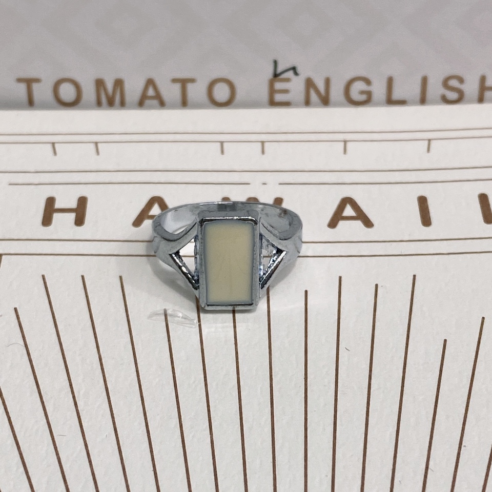 Platinum color preservation two years drop oil series popular fashion all-match single item ladies ring 37