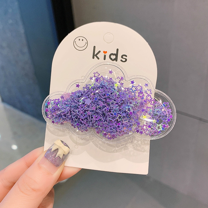 Quicksand Children Christmas hair clip Cute full pack cloth hair clip children glitter baby safe hair injury 42