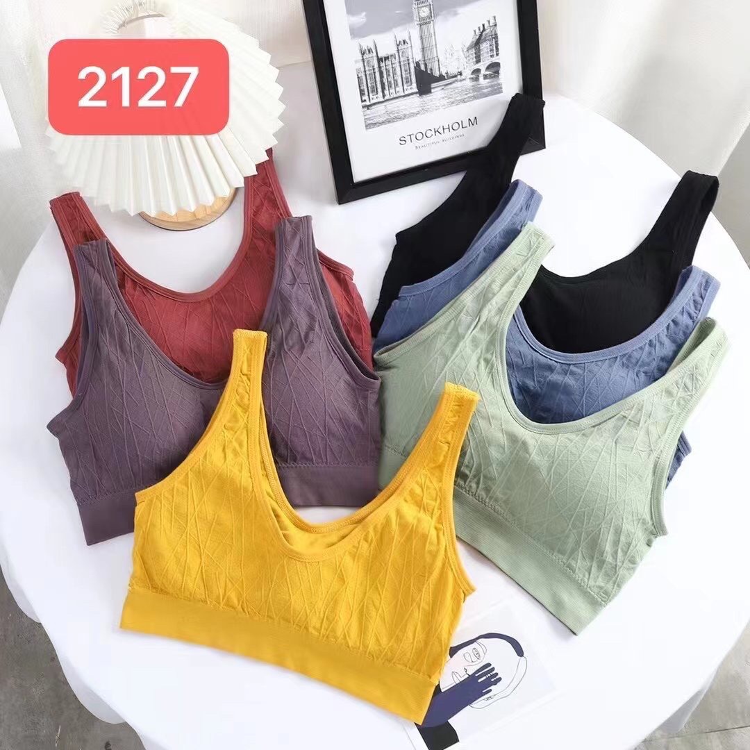 新款无缝蜂巢运动美背2127#
