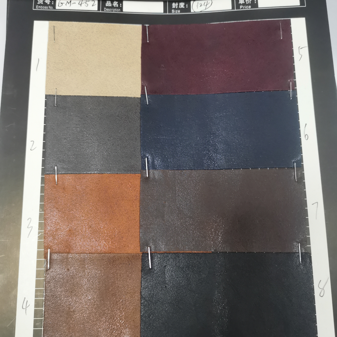 GM2 452 124 Factory direct sales of new leather a large number of spot high school low grade luggage sofa shoe material fabric