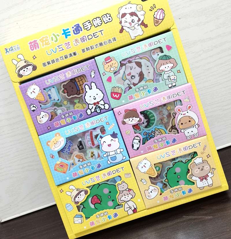 Girls' toys: 30 pieces, cartoon diary stickers, transparent pet stickers, creative cartoon stickers, and school merchandise are selling well pic 4