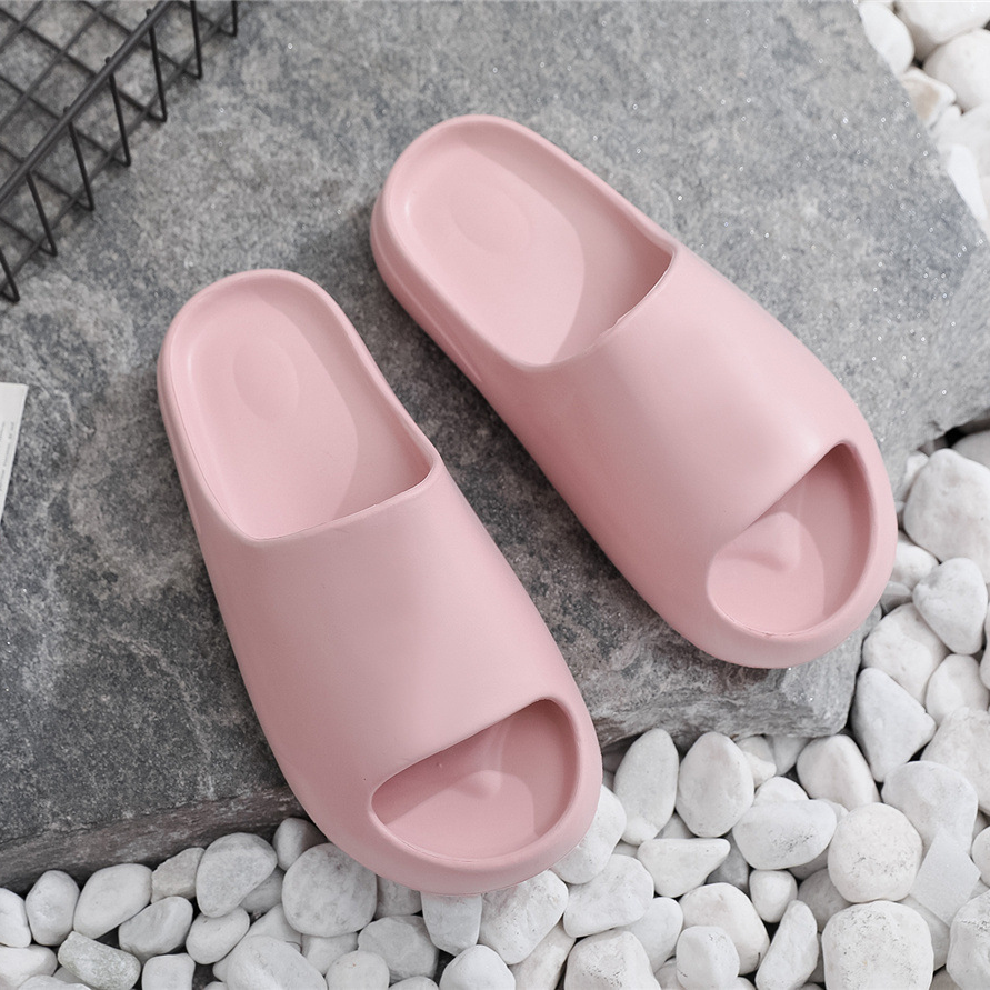 2021 Summer fish mouth couple Red Coconut slippers Platform red slip-on slip-on Shit-feeling slip-on bread slip-on slippers