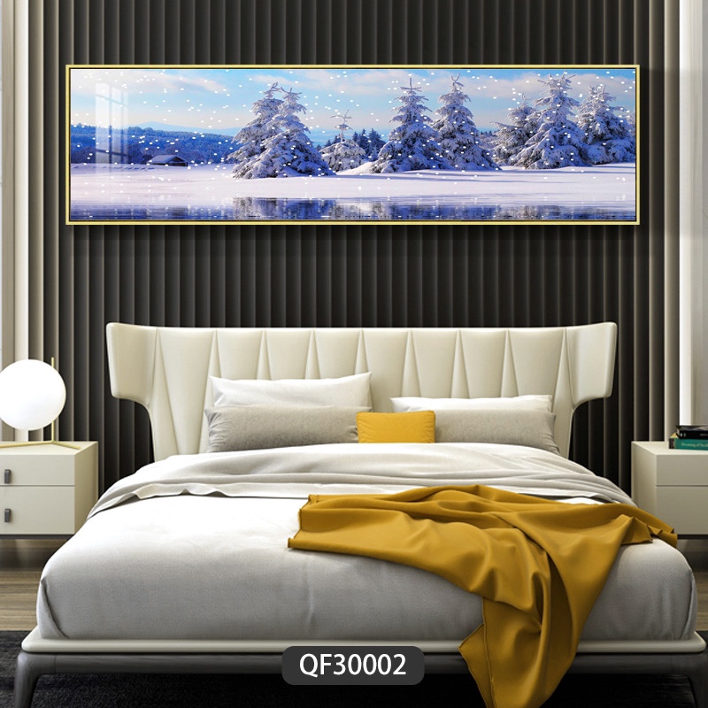 Leather headboard painting seven
