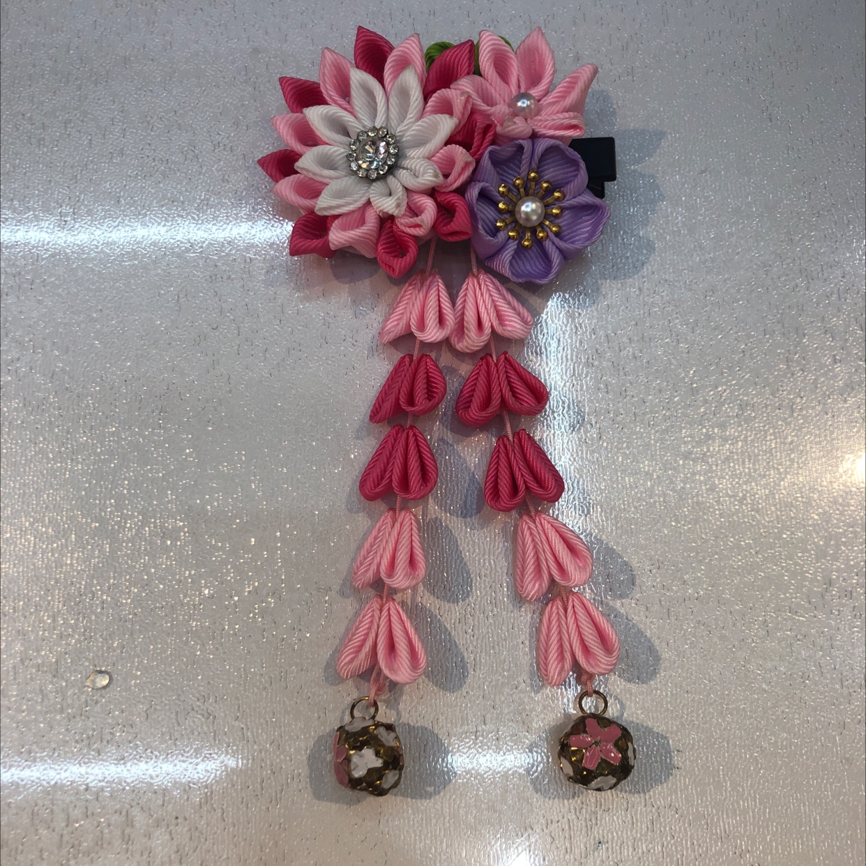Three Flower Flower Ancient Style Headdress And Style Accessories Han Dress Cheongsam Accessories Children's Hair Accessories Item Picture