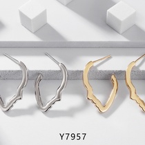 Glossy head earrings