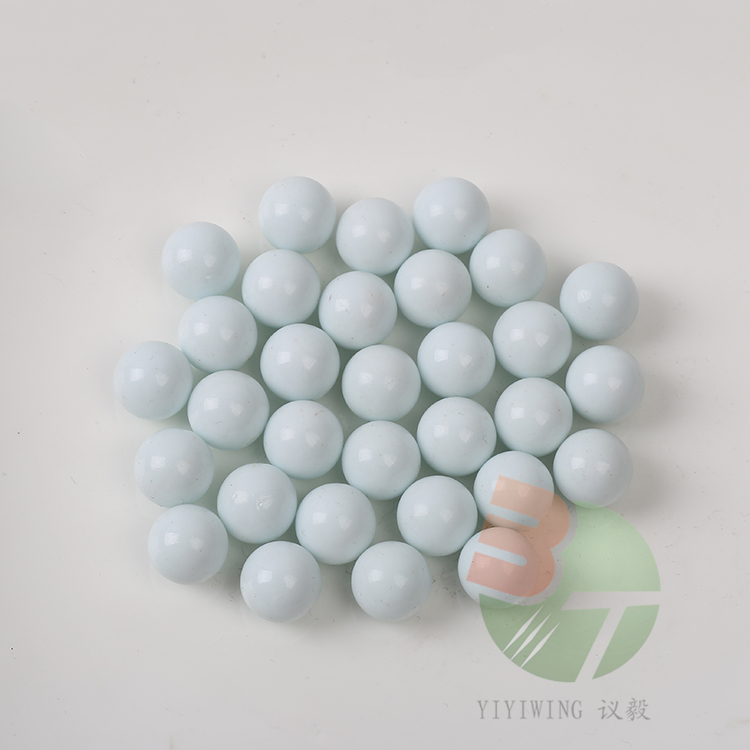 100粒14mm白瓷玻璃球 1.4cm奶白玻璃弹珠 1.4厘米实心玉白色圆球 鱼缸装饰 玩具配件