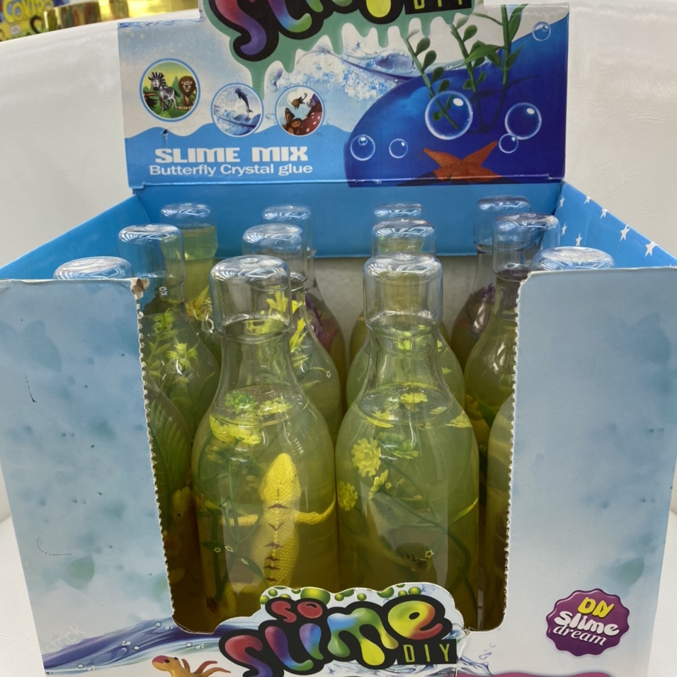 蜥蜴酒瓶Diy益智水晶 泥Slime爱依文化用品益智水晶泥