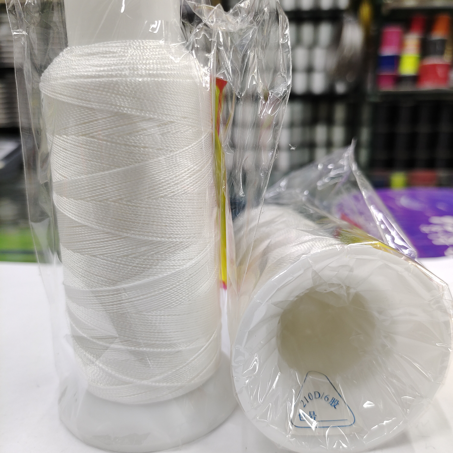Beaded 6-strand tower thread White material Cotton fishing line Nylon material silk thread beading tool diy Buddhist beads jewelry accessories