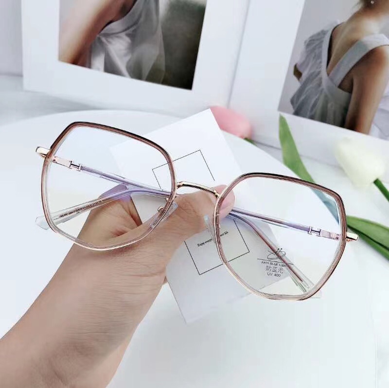 0518 近视眼镜女有度数可配超轻黑框大框素颜神器透明眼睛镜框大脸显瘦