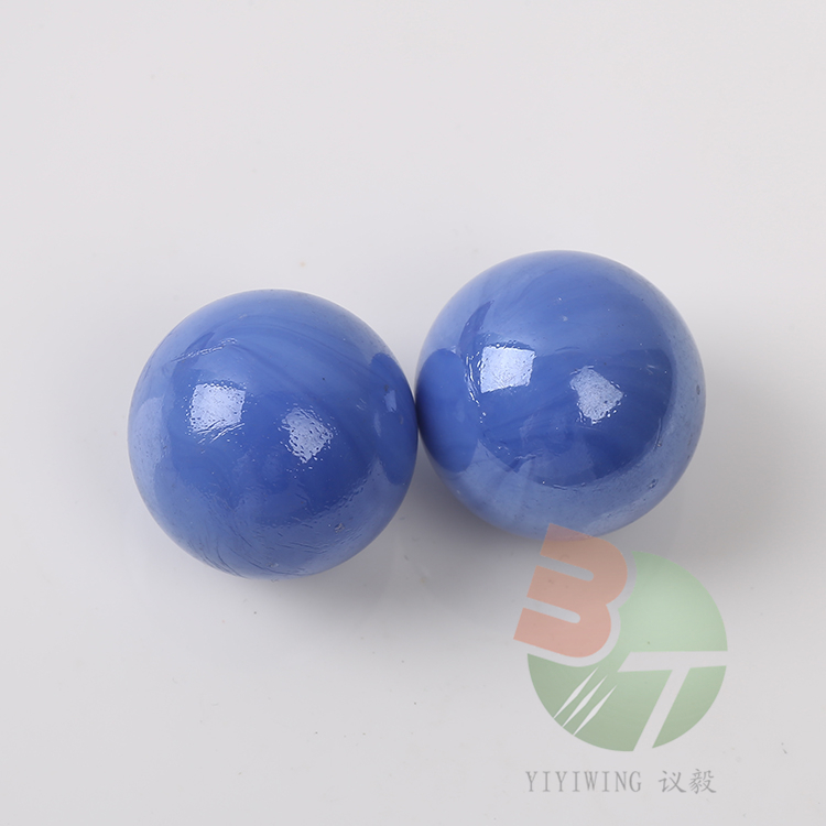 20 pieces of 25mm cream blue glass balls, 2.5cm porcelain blue marble marbles, 2.5cm colored glass beads, jumping chess pieces, fish tank decoration, solid color round balls, nostalgic toys, egg wholesale marbles
