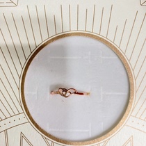 Electroplated rose gold color flower series popular all-in-one women's ring 9