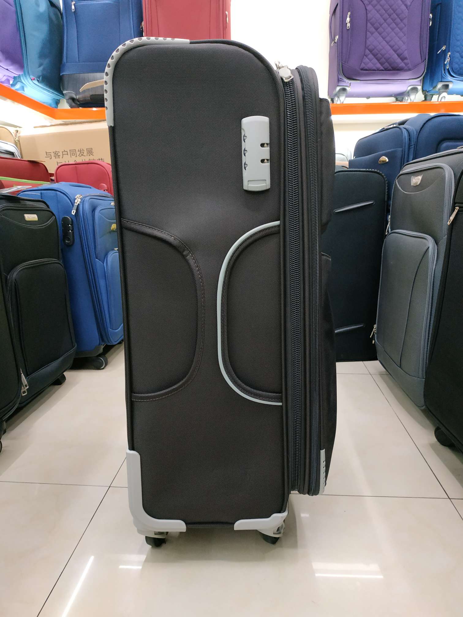 B-178, 5-Piece Bag Pull Rod Case Combination Case Zipper Nylon Waterproof Material Item Picture