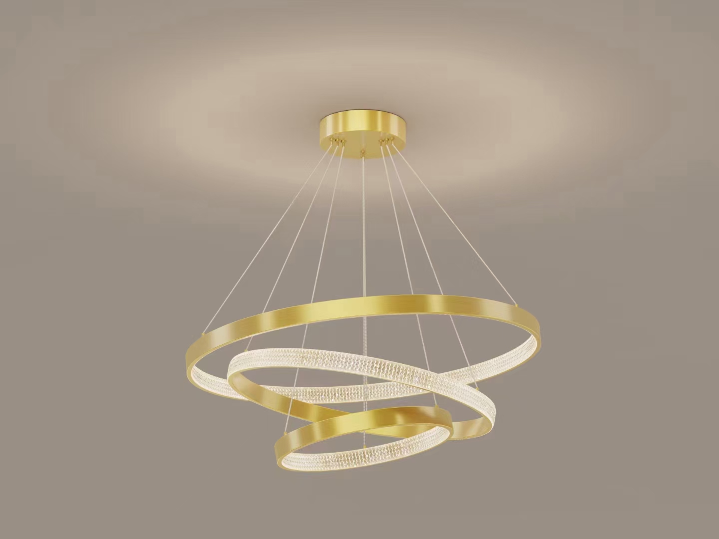 Unbrand-name LED household chandelier, 3-color variable light, modern and simple lighting fixture, model supplement 104 pic 9